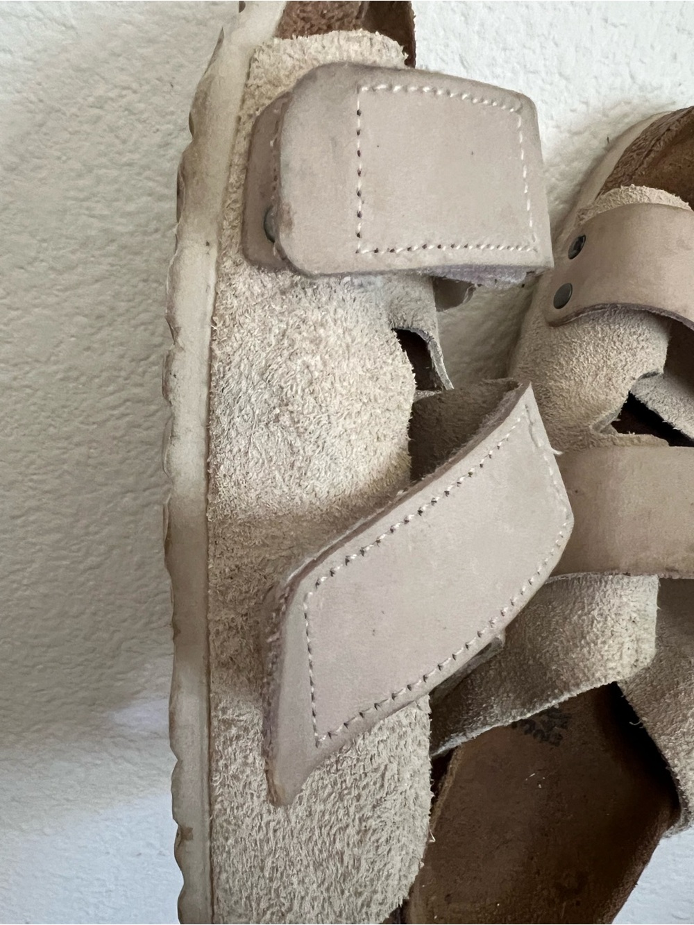Birkenstock Uji Antique White Nubuck/Suede Leather Regular Size 6-6.5 - Picture 11 of 13